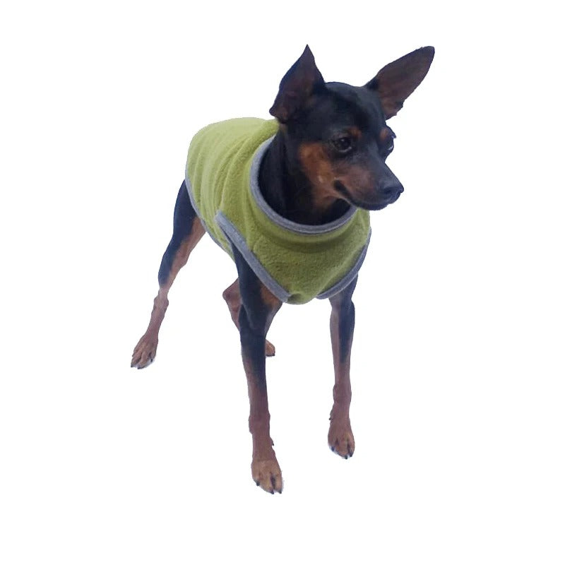 Fleece Warm Dog Vest – Cozy Winter Outfit for Small Dogs & Puppies