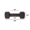 Black Neoprene Dumbbell Set – 10 lbs Pair