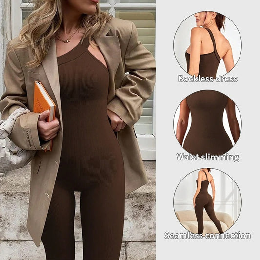 Seamless High-Waist Yoga Leggings – Ankle-Length & Sculpting Fit