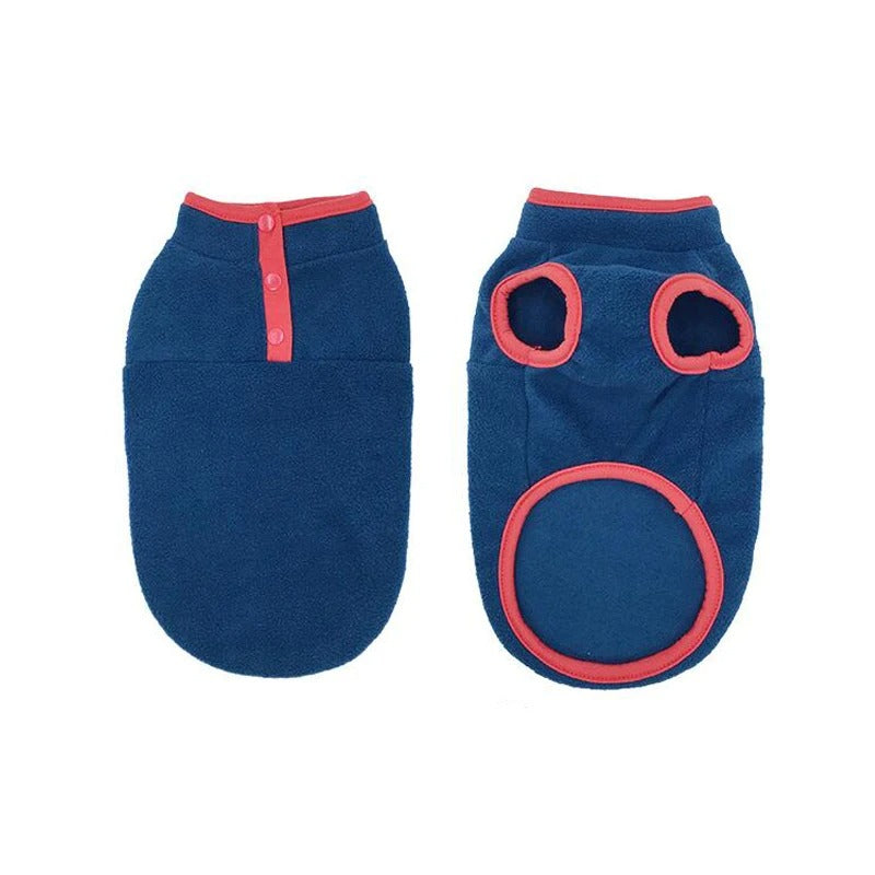 Fleece Warm Dog Vest – Cozy Winter Outfit for Small Dogs & Puppies