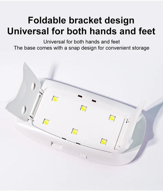 Limegirl Mini LED Nail Lamp – 6W Portable UV/LED Dryer