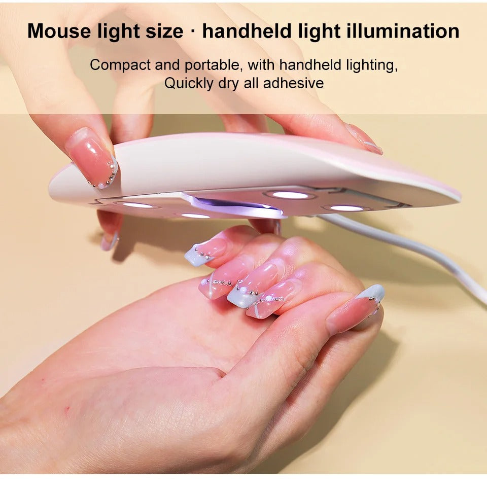 Limegirl Mini LED Nail Lamp – 6W Portable UV/LED Dryer