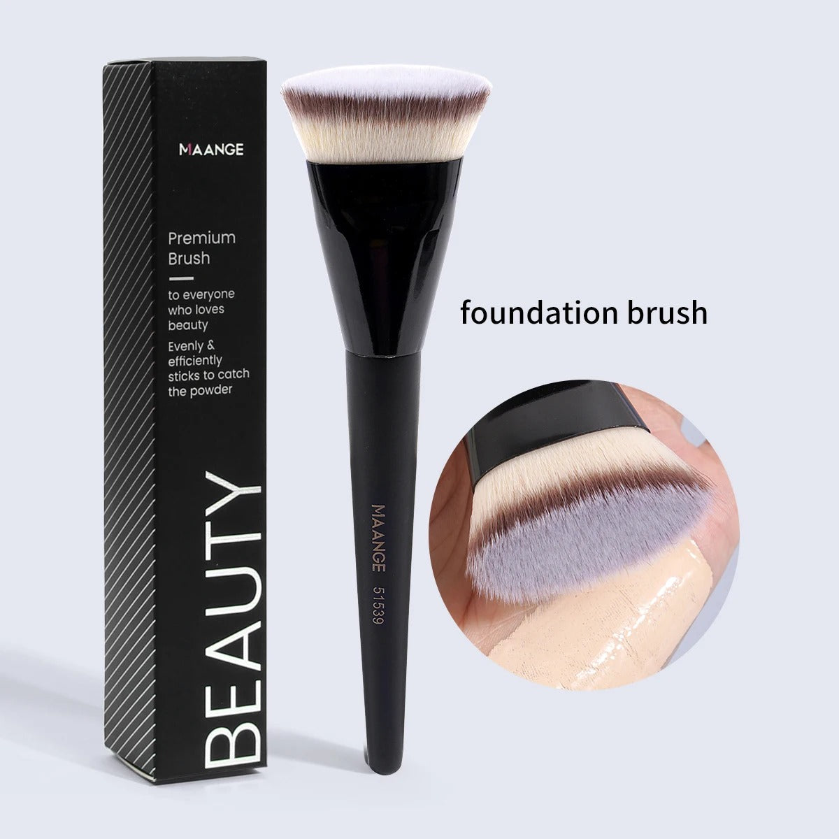 MAANGE Flat Top Kabuki Foundation Brush – 1-Piece Pro Makeup Essential