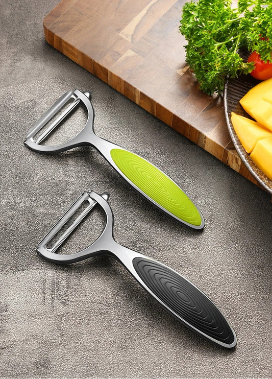 Sleek Multi-Functional Stainless Steel Vegetable & Fruit Peeler