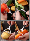 Sleek Multi-Functional Stainless Steel Vegetable & Fruit Peeler
