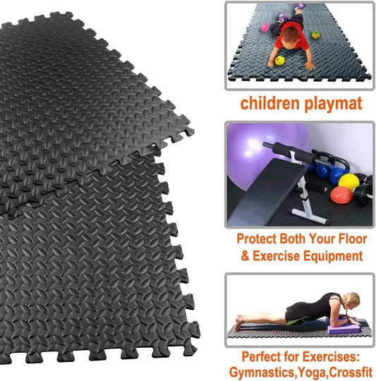 EVA Puzzle Fitness Mat – Non-Slip, Protective & Versatile Flooring