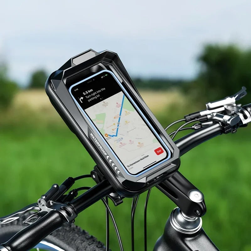 DUTRIEUX Waterproof Motorcycle & Bike Phone Mount – Secure, Stylish, and Fully Protected
