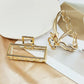 Fashion Simple Gold Hair Claw Clip Butterfly Geometric Elegant Hair Clip