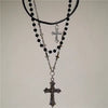 Layered Cross Necklace – Edgy Punk Jewelry for Couples